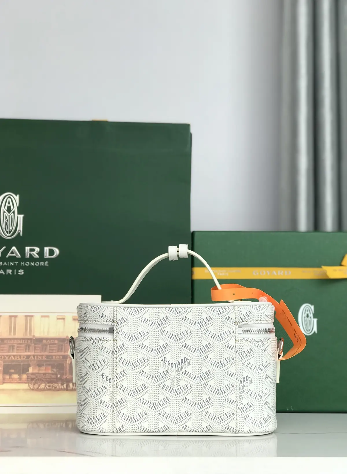 Goyard Style Leather Crossbody Bag Lookbook Reference image 3