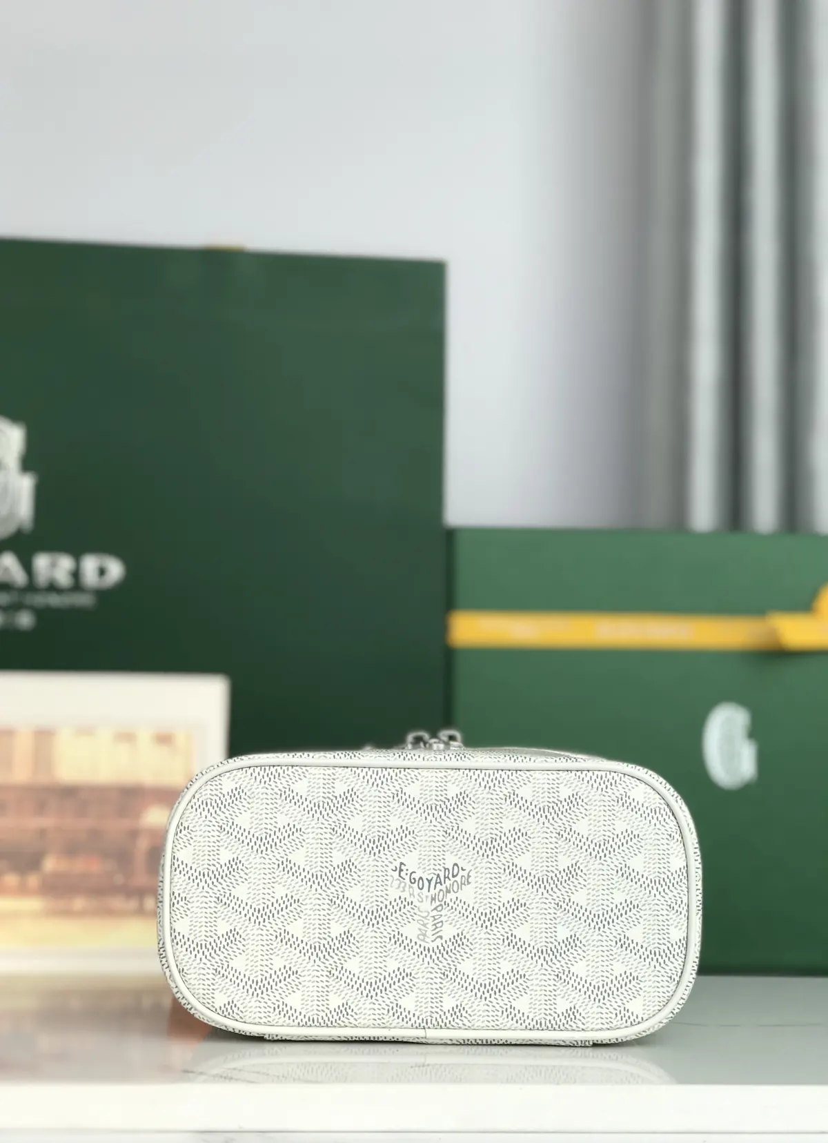 Goyard Style Leather Crossbody Bag Lookbook Reference image 4