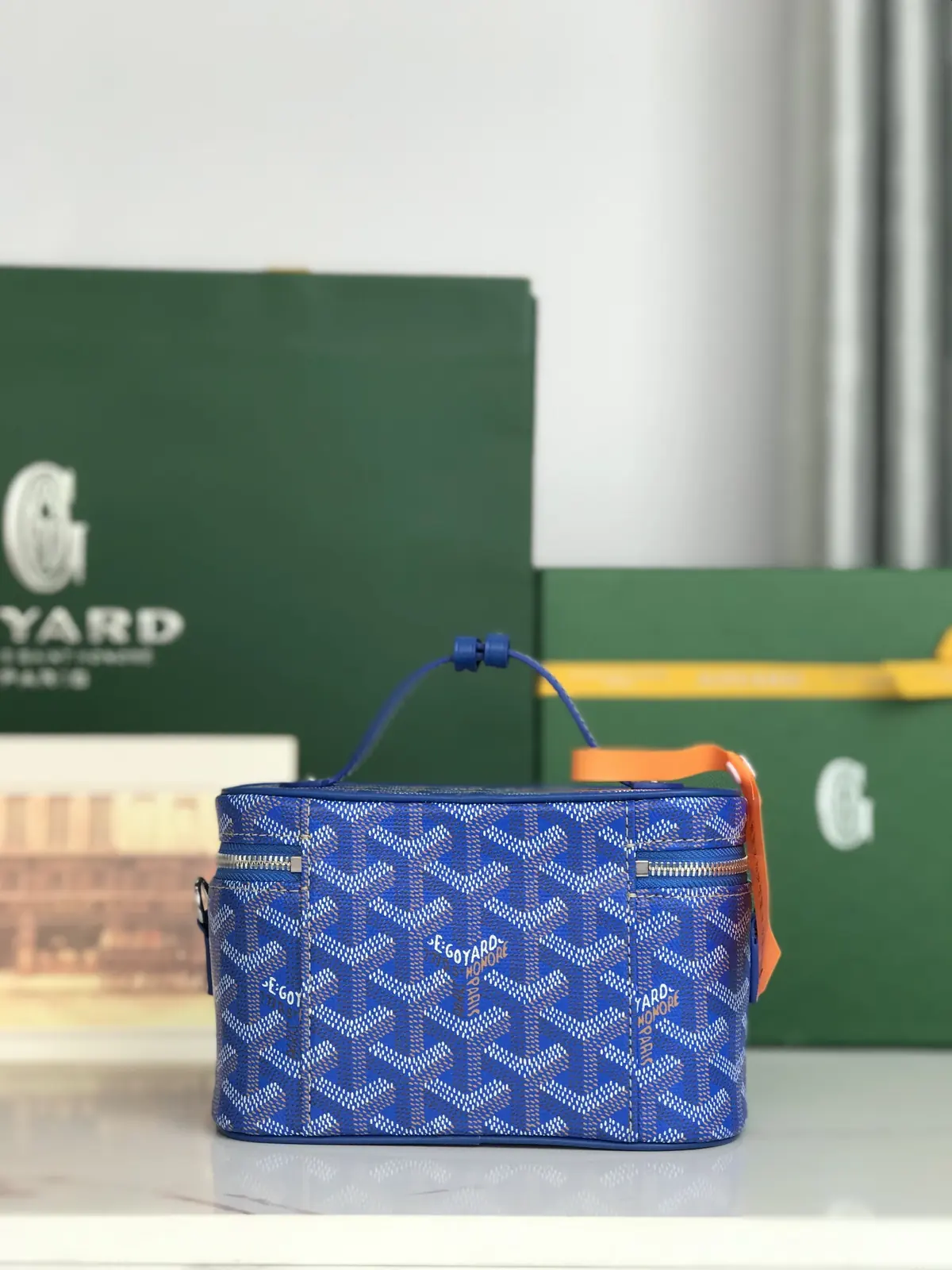 Goyard Style Leather Crossbody Bag Lookbook Reference image 3