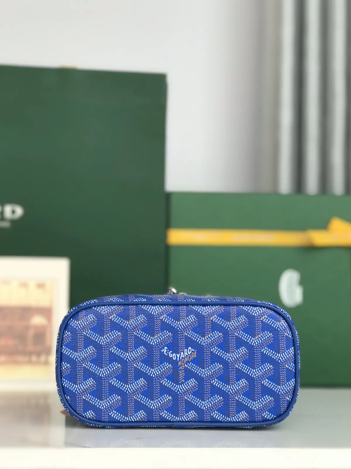 Goyard Style Leather Crossbody Bag Lookbook Reference image 4