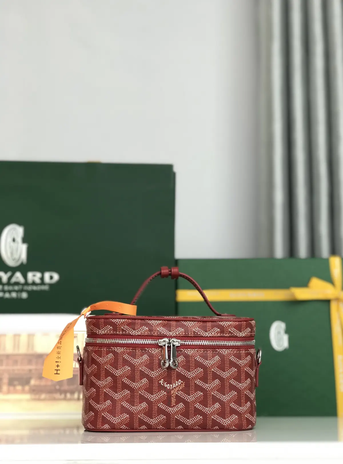 Goyard Style Leather Crossbody Bag Lookbook Reference image 1