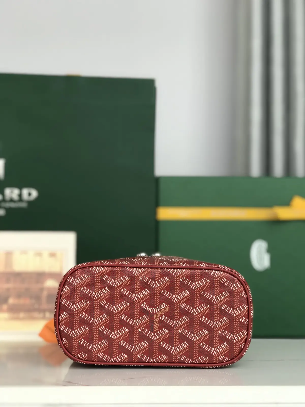 Goyard Style Leather Crossbody Bag Lookbook Reference image 4