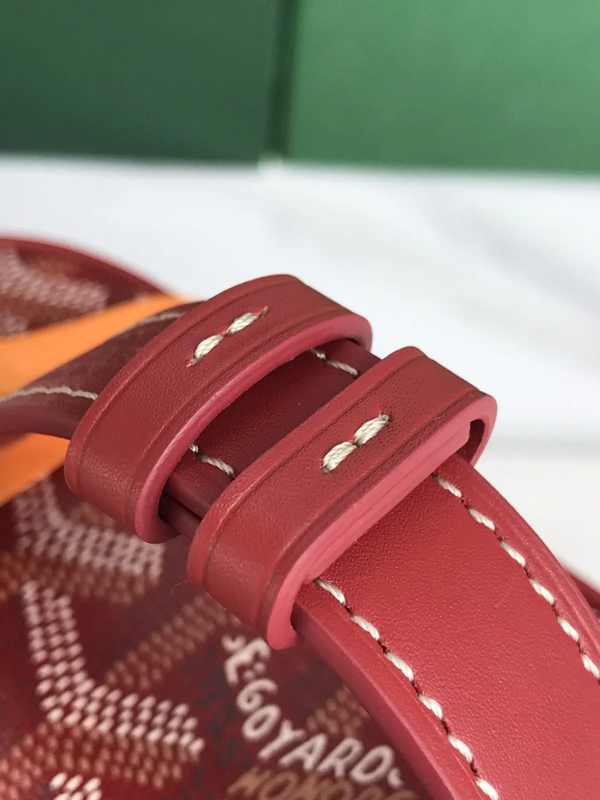 Goyard Style Leather Crossbody Bag Lookbook Reference image 6