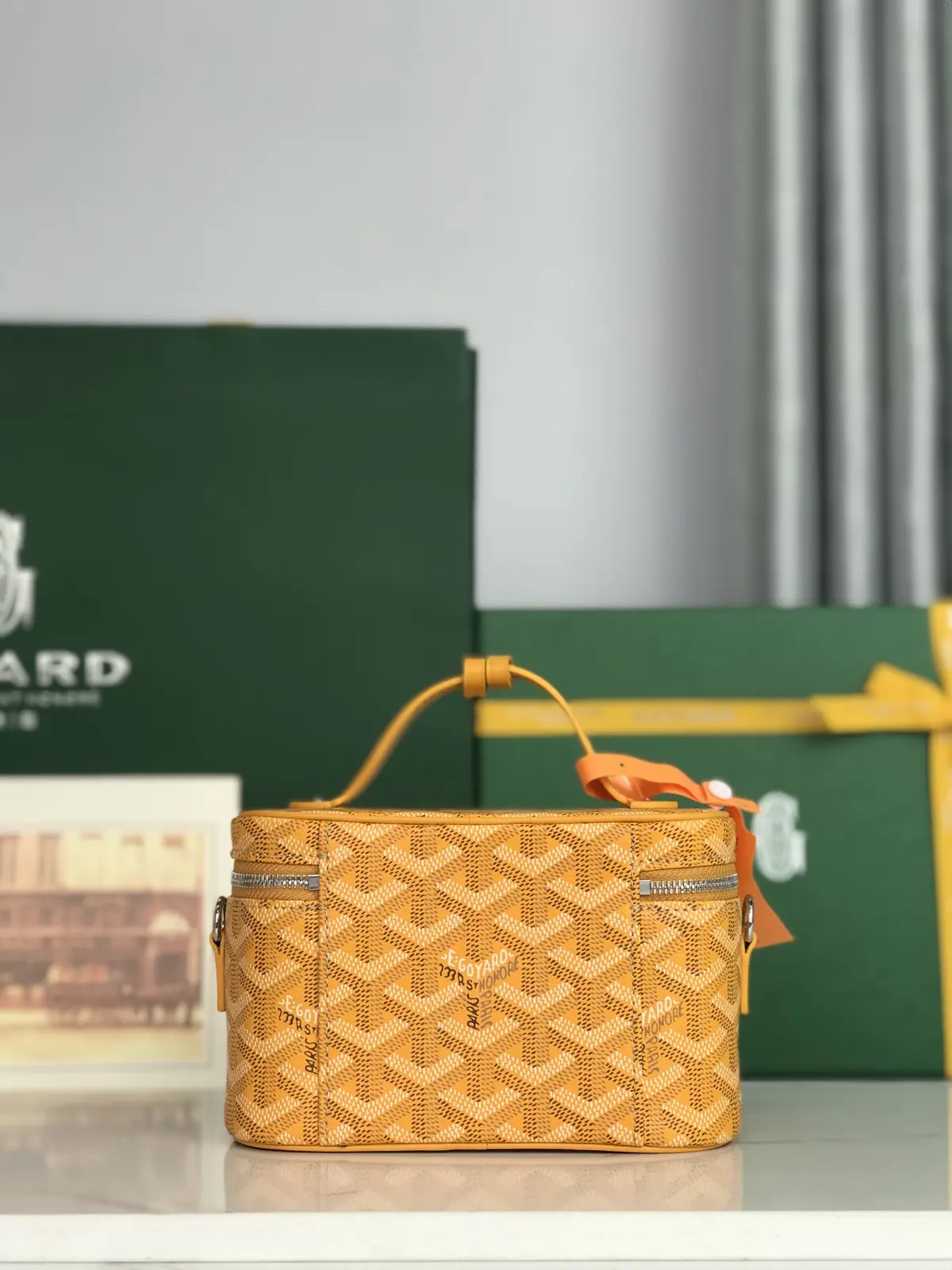 Goyard Style Leather Crossbody Bag Lookbook Reference image 3