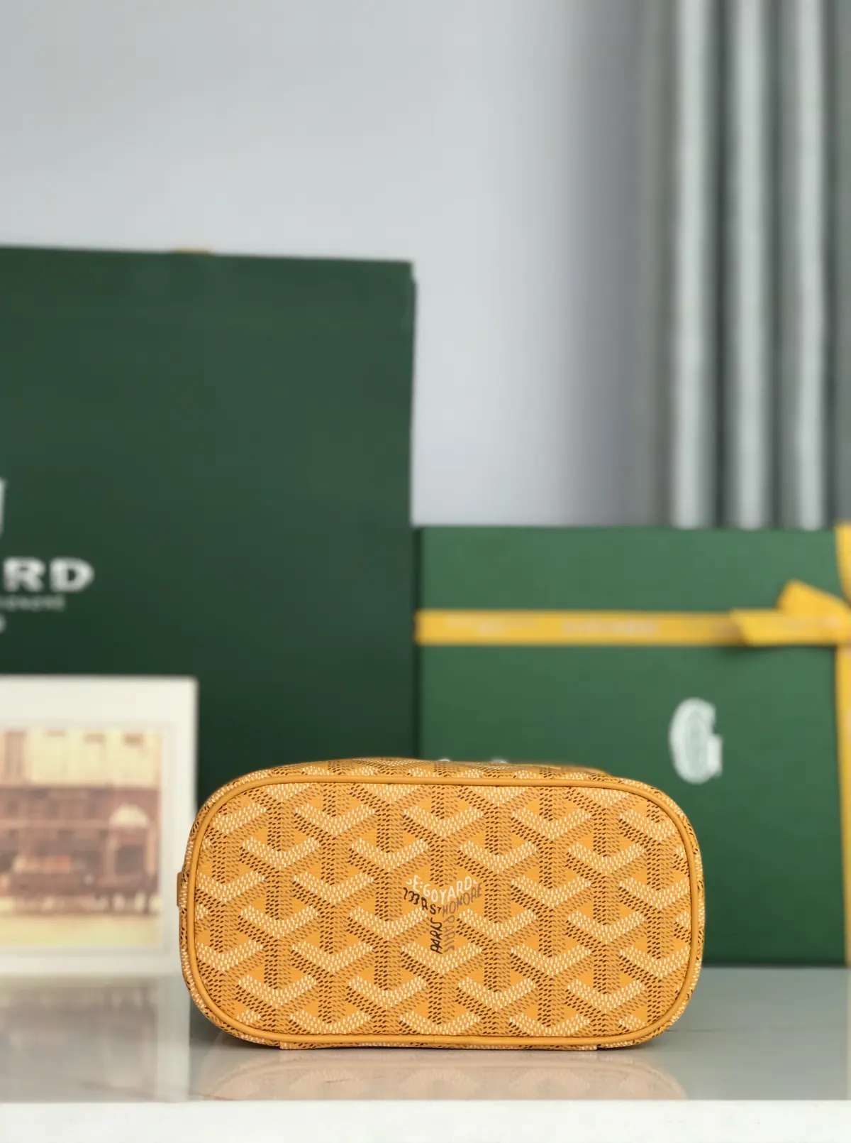 Goyard Style Leather Crossbody Bag Lookbook Reference image 4