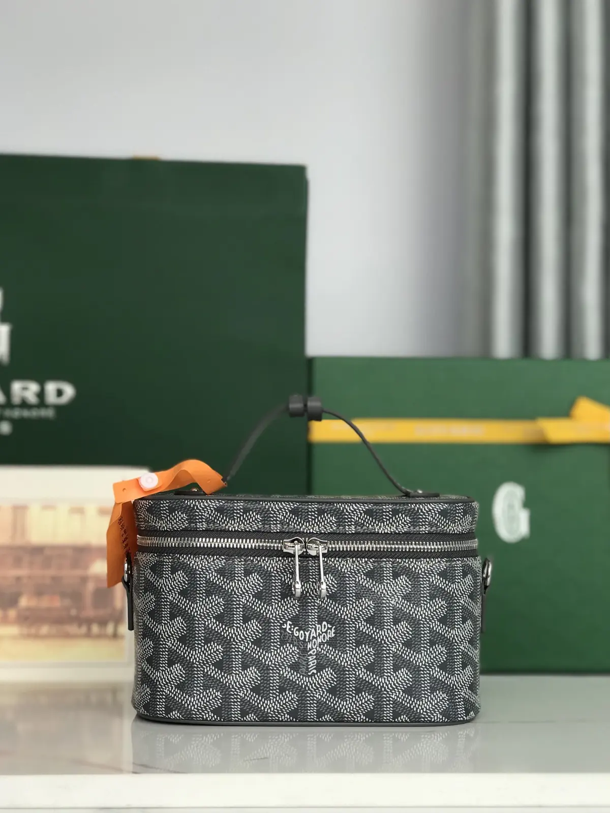 Goyard Style Leather Crossbody Bag Lookbook Reference image 1