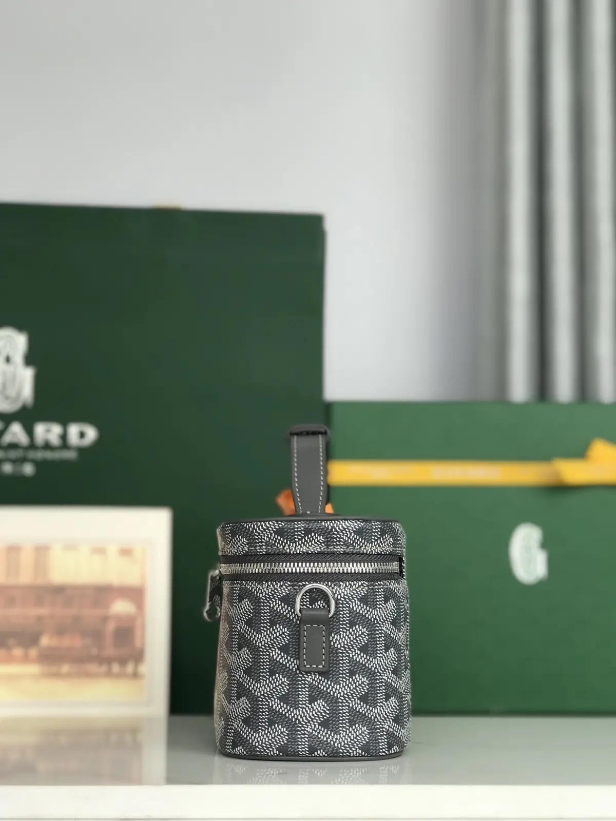 Goyard Style Leather Crossbody Bag Lookbook Reference image 2