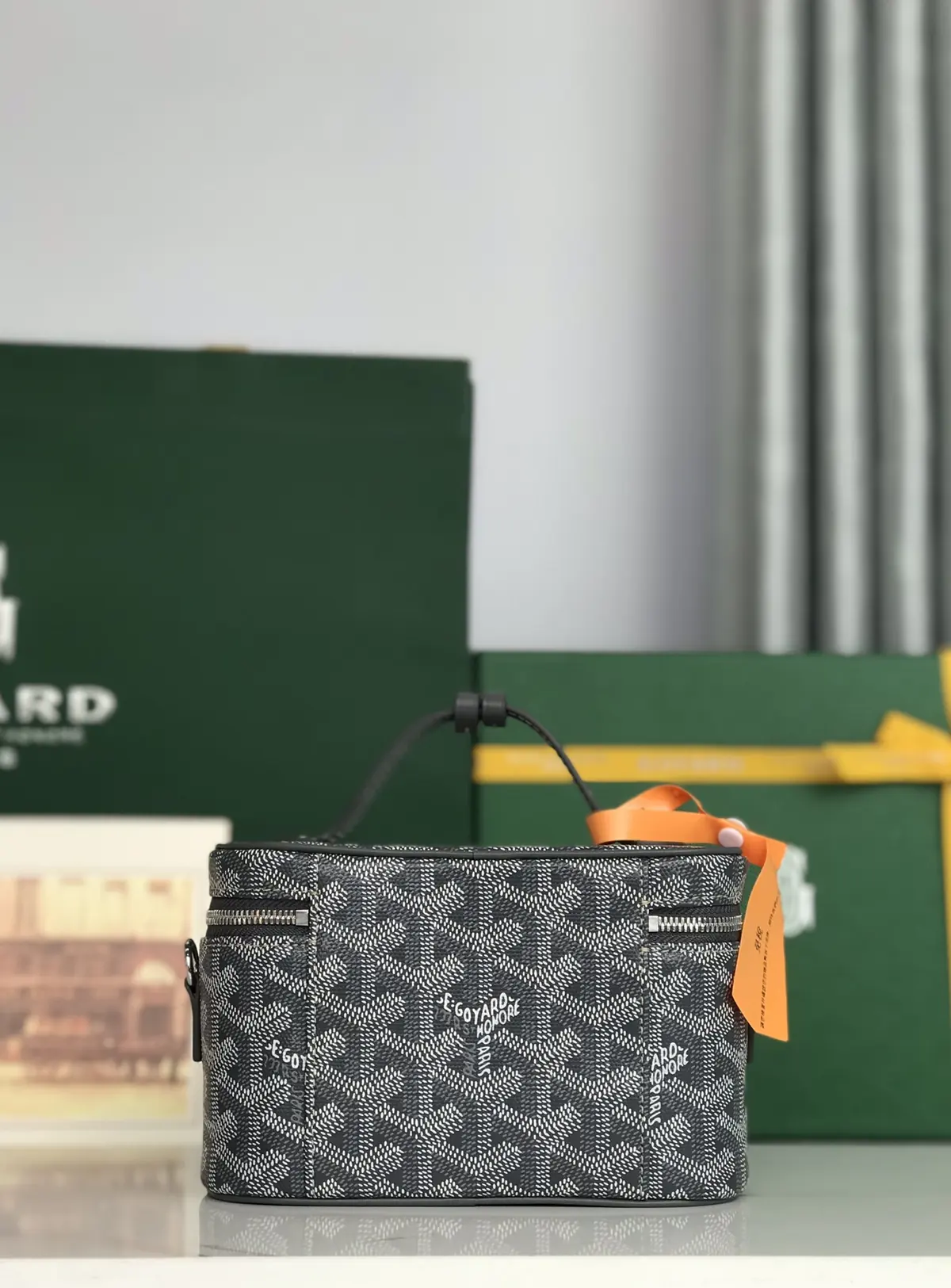 Goyard Style Leather Crossbody Bag Lookbook Reference image 3