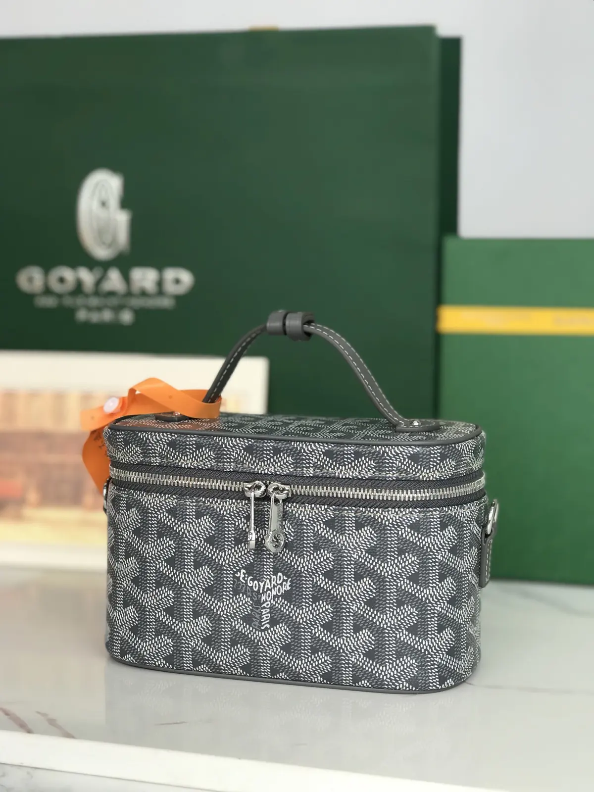 Goyard Style Leather Crossbody Bag Lookbook Reference image 6