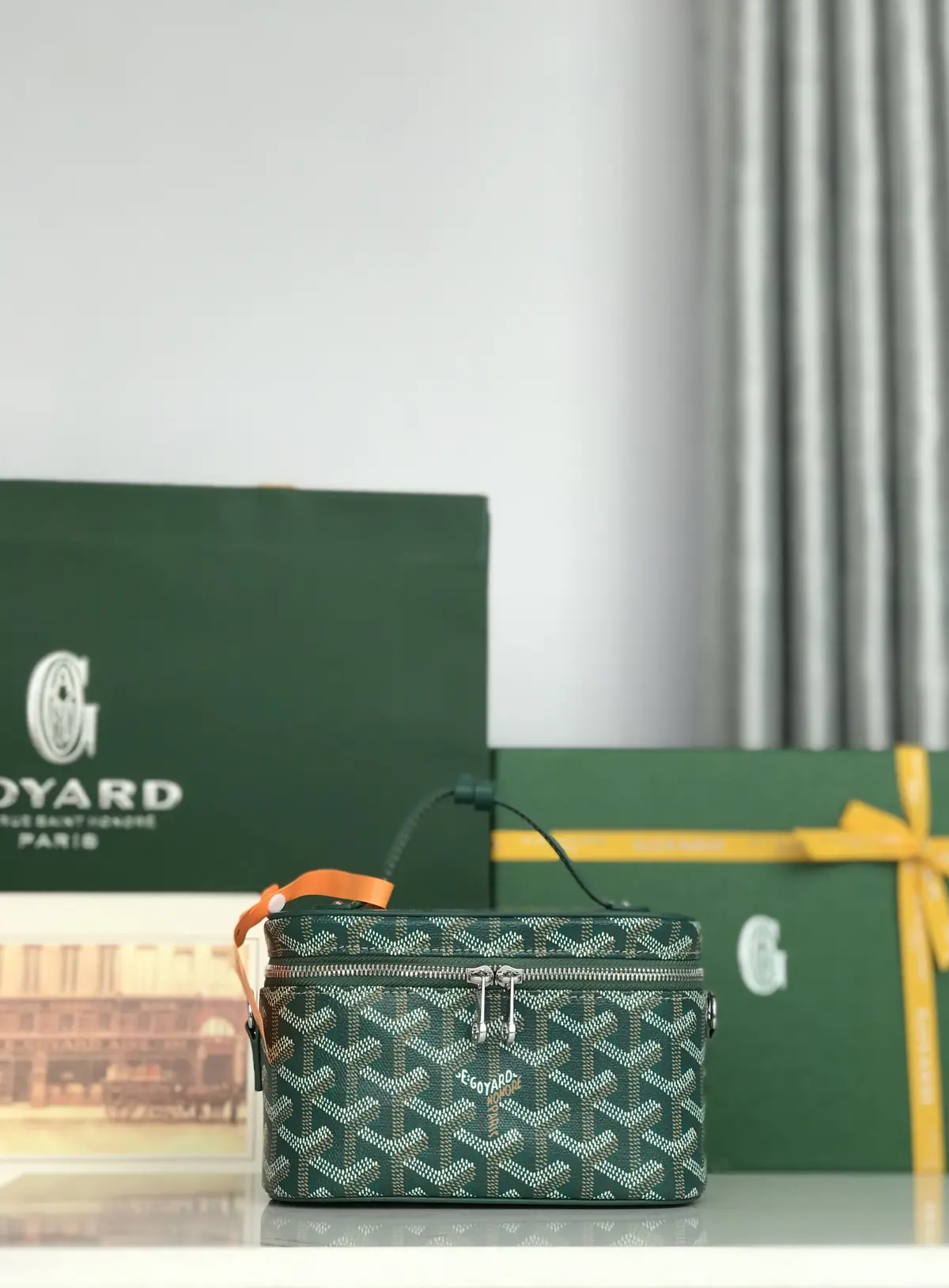 Goyard Style Leather Crossbody Bag Lookbook Reference image 1