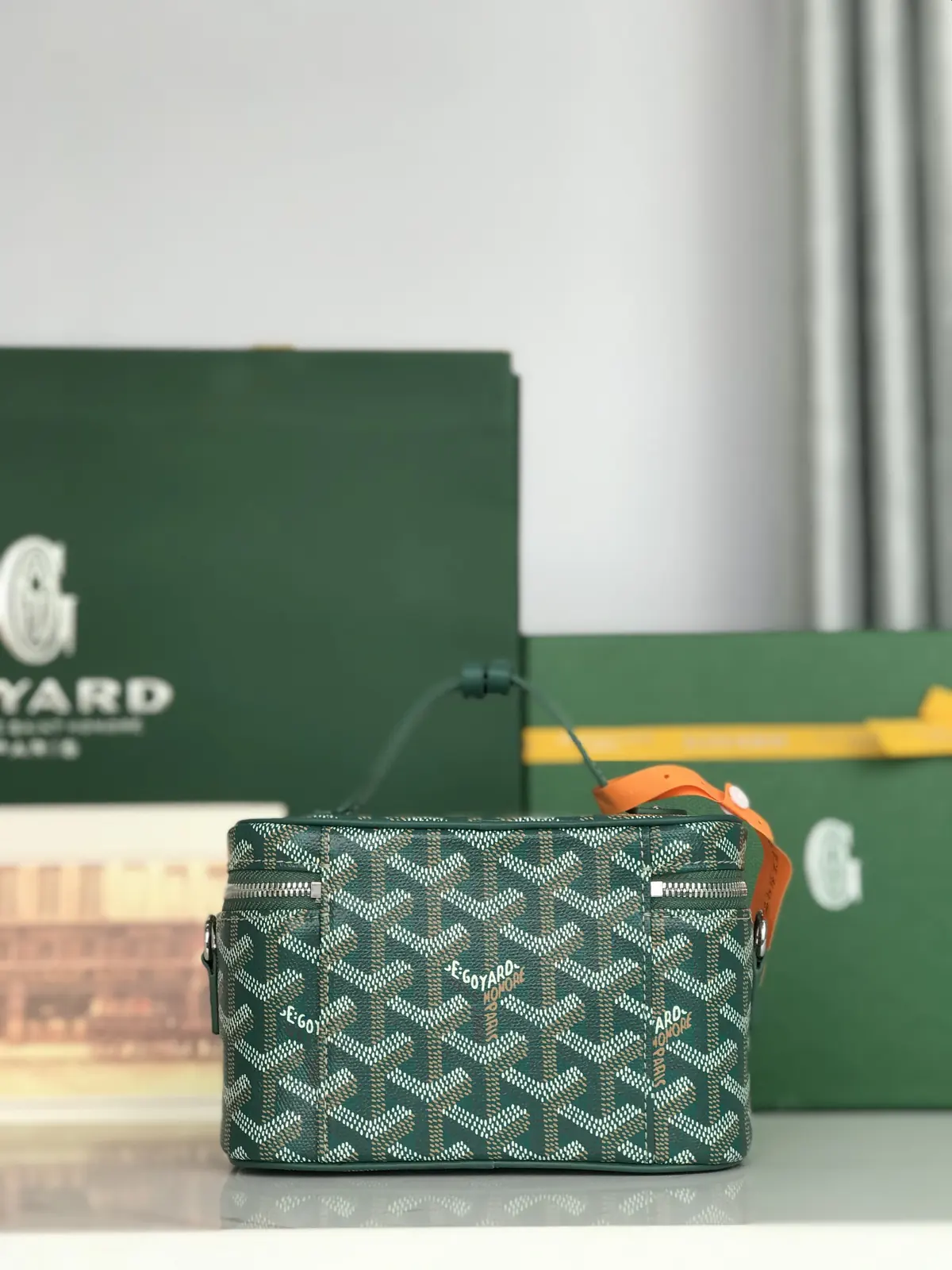 Goyard Style Leather Crossbody Bag Lookbook Reference image 3