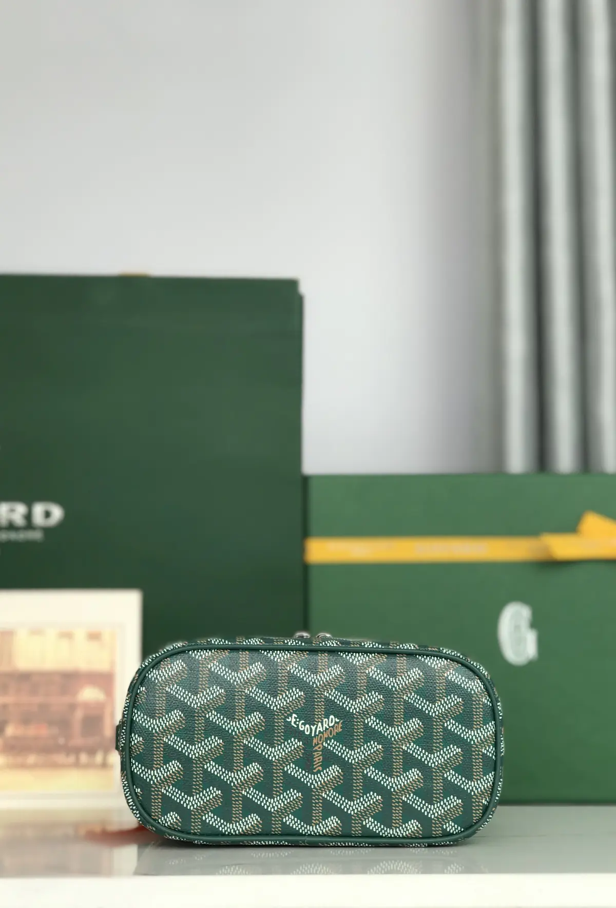 Goyard Style Leather Crossbody Bag Lookbook Reference image 4