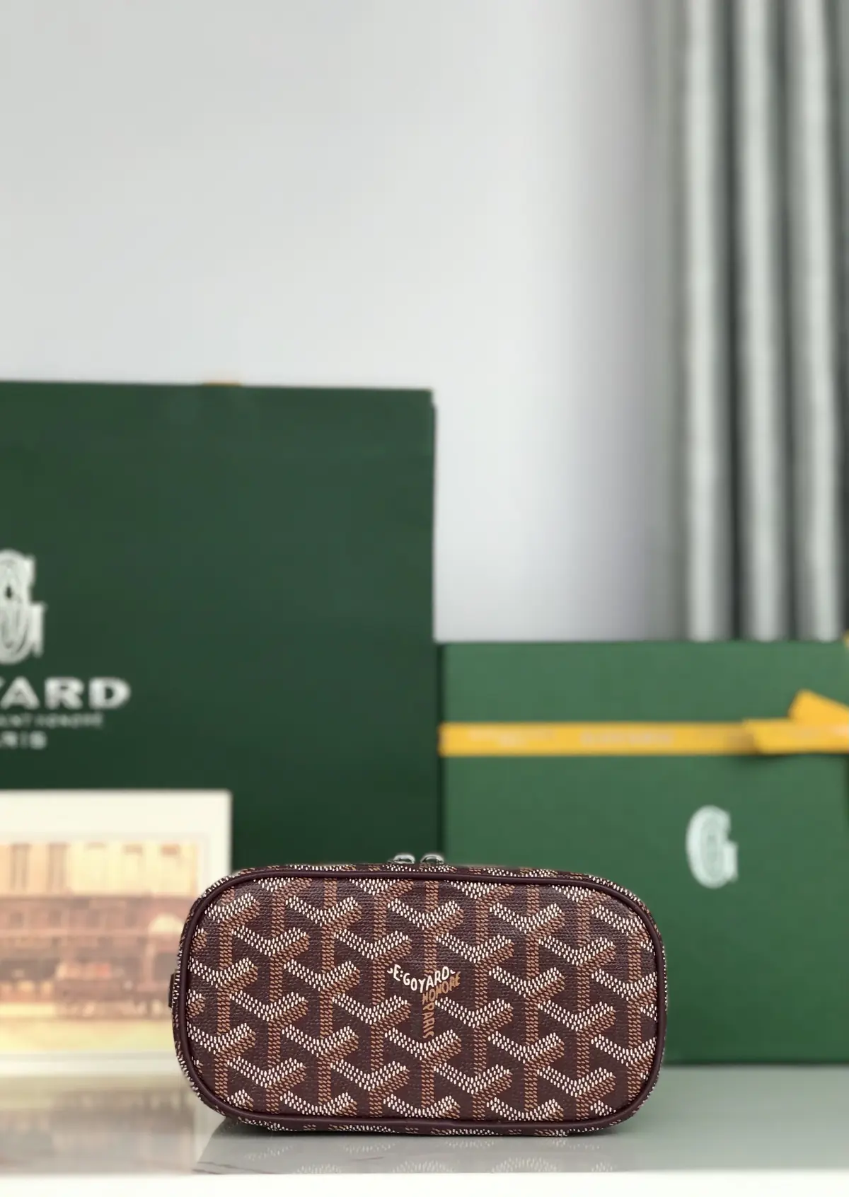 Goyard Style Leather Crossbody Bag Lookbook Reference image 4