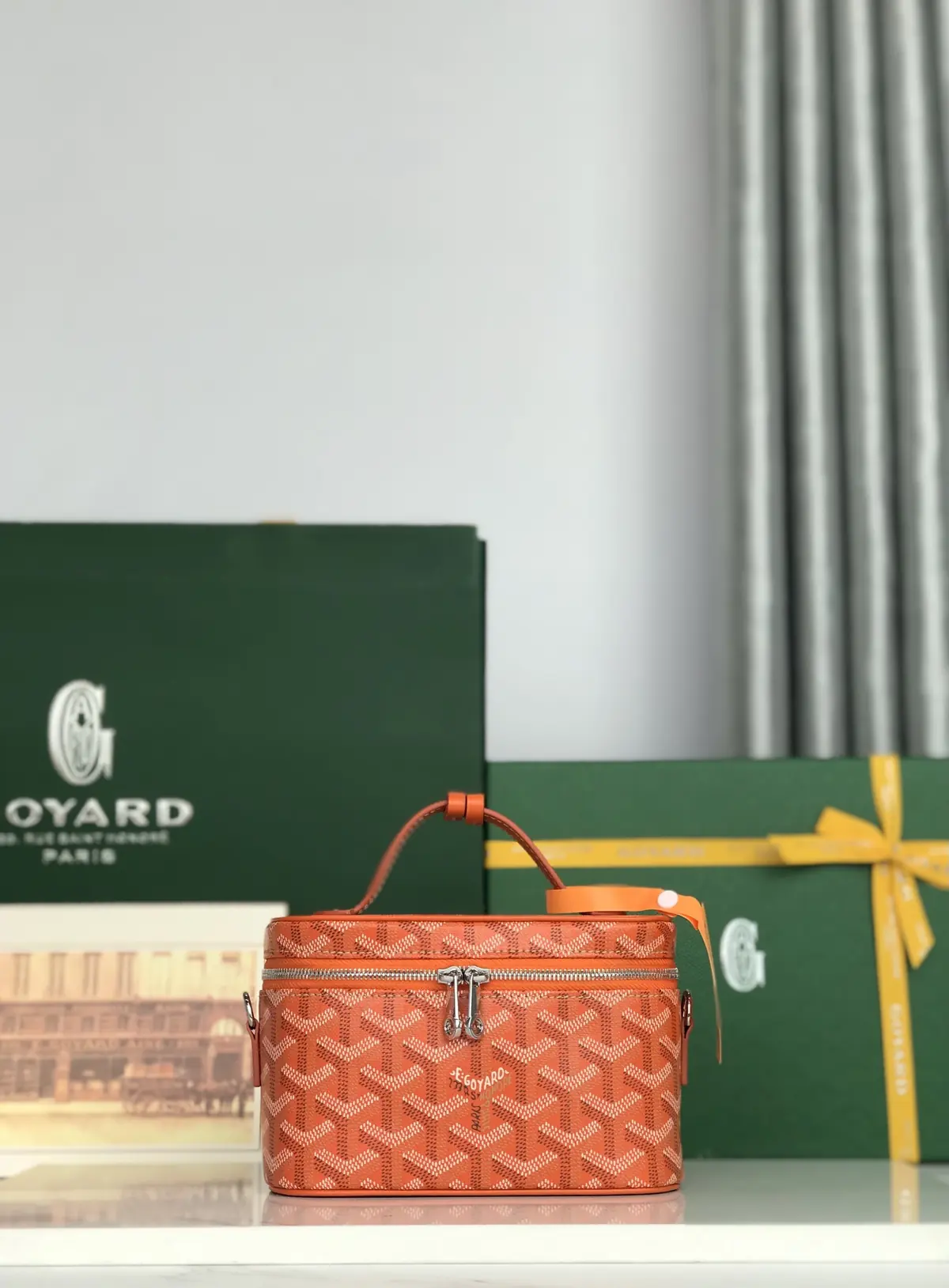Goyard Style Leather Crossbody Bag Lookbook Reference image 1