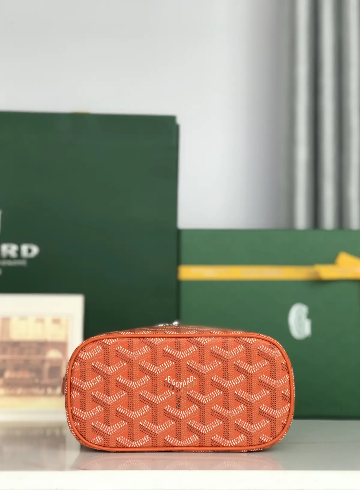 Goyard Style Leather Crossbody Bag Lookbook Reference image 4