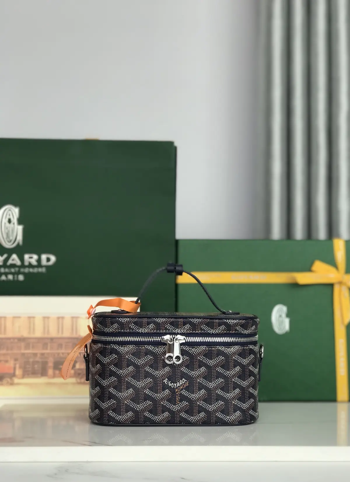 Goyard Style Leather Crossbody Bag Lookbook Reference image 1