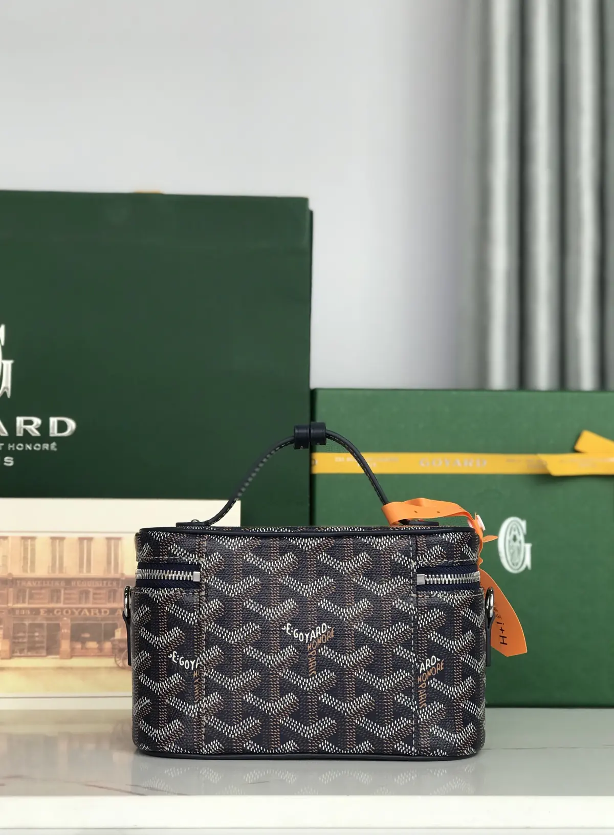 Goyard Style Leather Crossbody Bag Lookbook Reference image 3