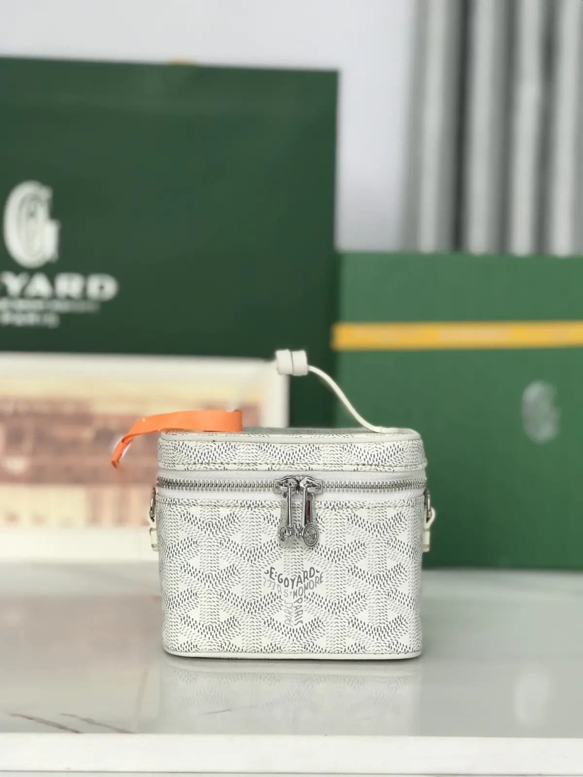 Goyard Style Leather Crossbody Bag Lookbook Reference image 1