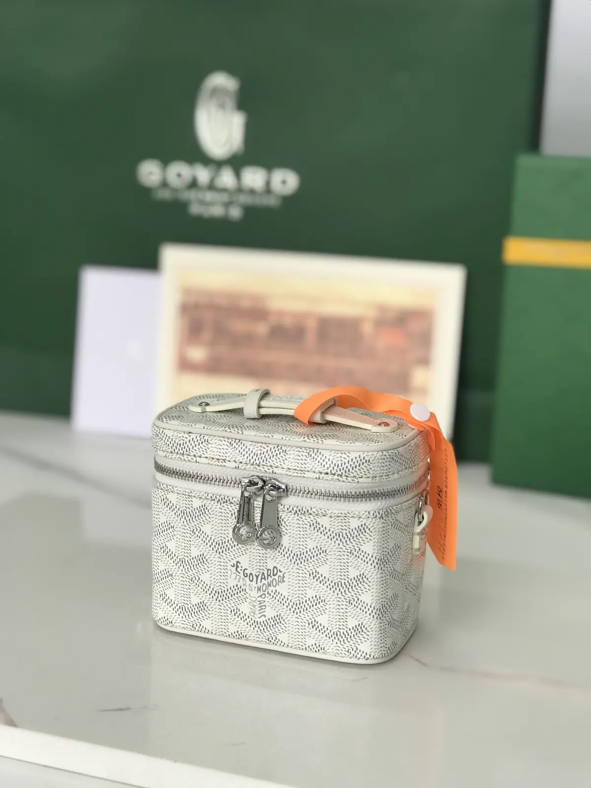 Goyard Style Leather Crossbody Bag Lookbook Reference image 5