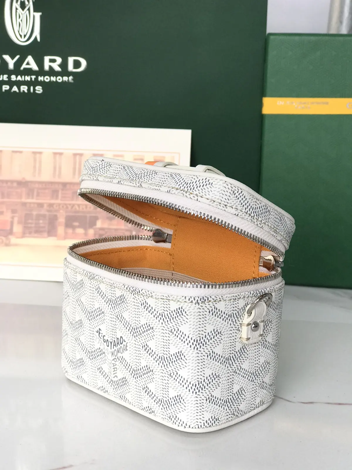 Goyard Style Leather Crossbody Bag Lookbook Reference image 6