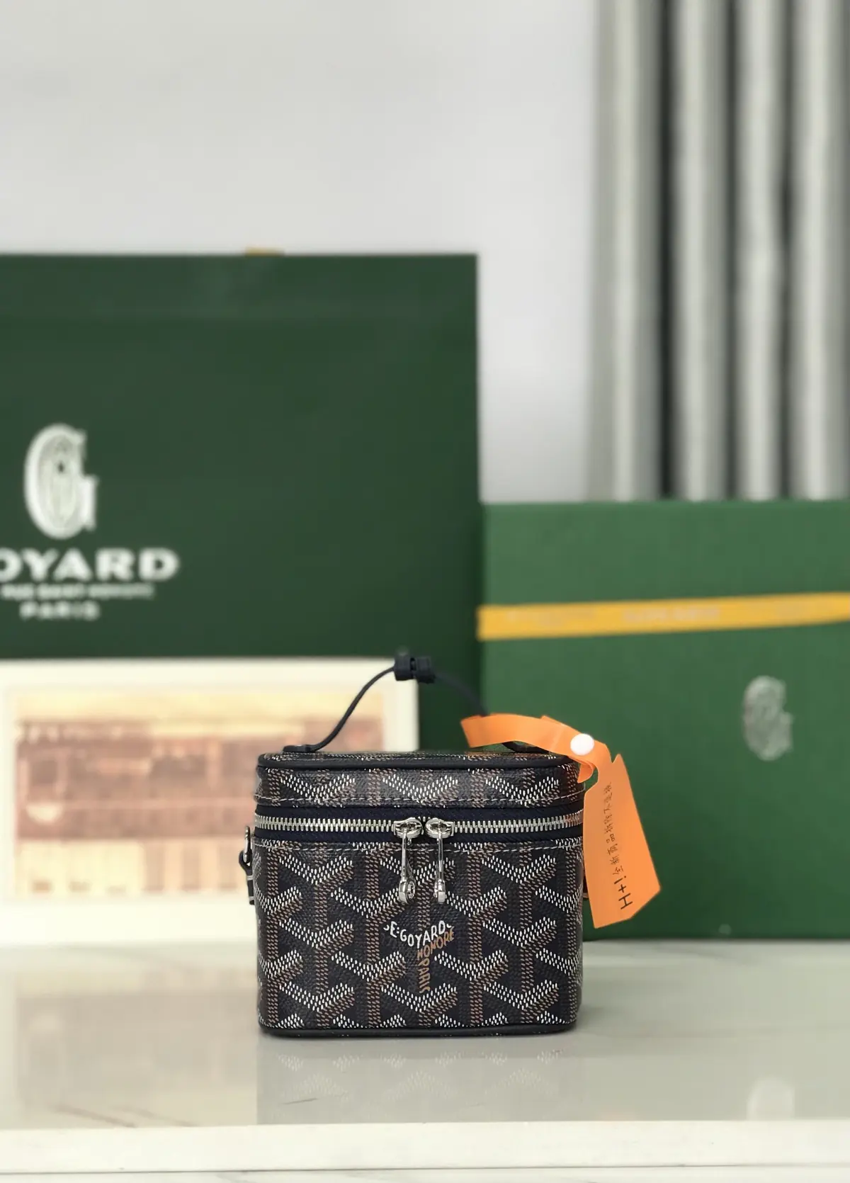 Goyard Style Leather Crossbody Bag Lookbook Reference image 1