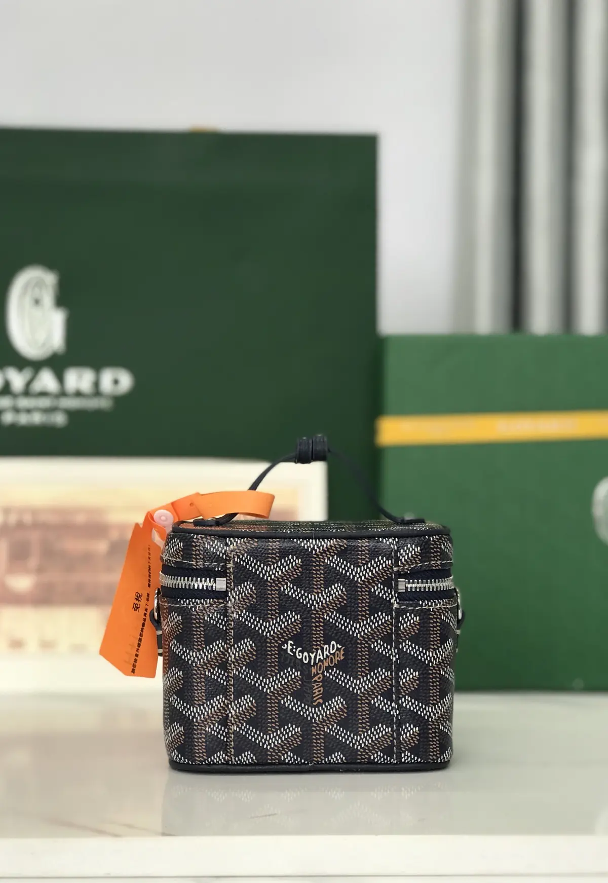 Goyard Style Leather Crossbody Bag Lookbook Reference image 2