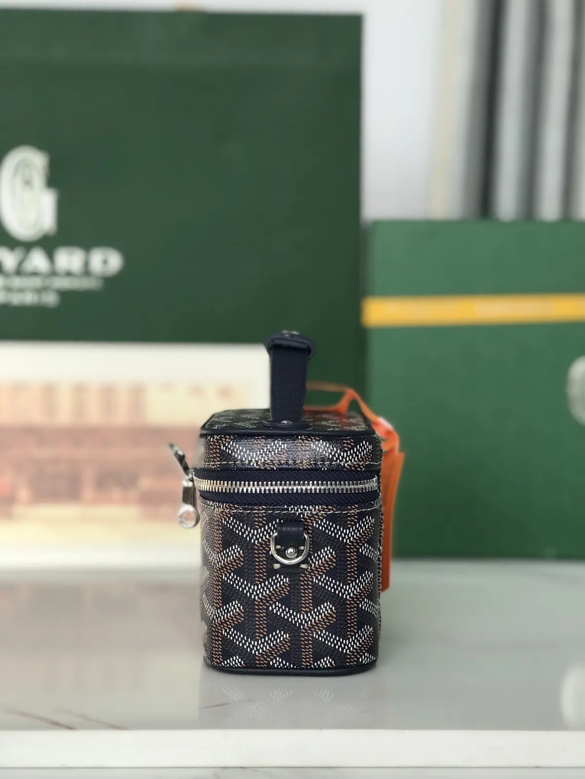 Goyard Style Leather Crossbody Bag Lookbook Reference image 3
