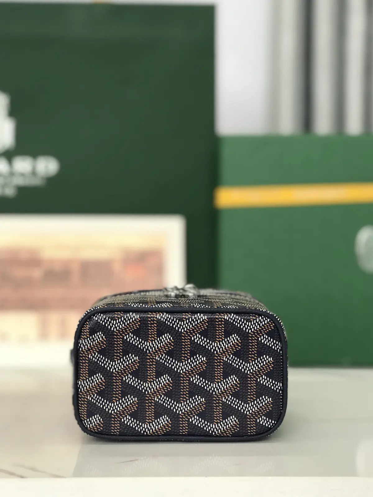 Goyard Style Leather Crossbody Bag Lookbook Reference image 4