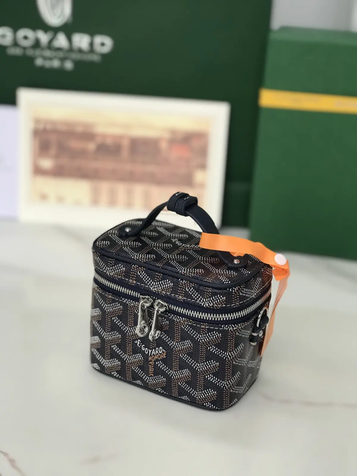 Goyard Style Leather Crossbody Bag Lookbook Reference image 5