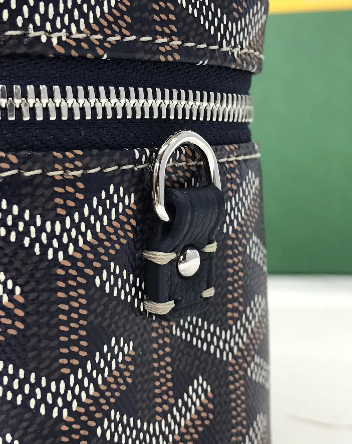 Goyard Style Leather Crossbody Bag Lookbook Reference image 6
