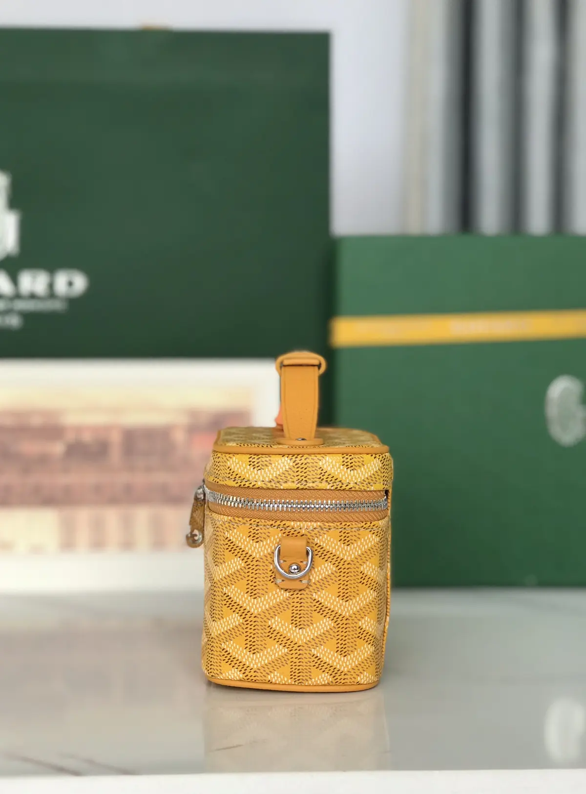 Goyard Style Leather Crossbody Bag Lookbook Reference image 2