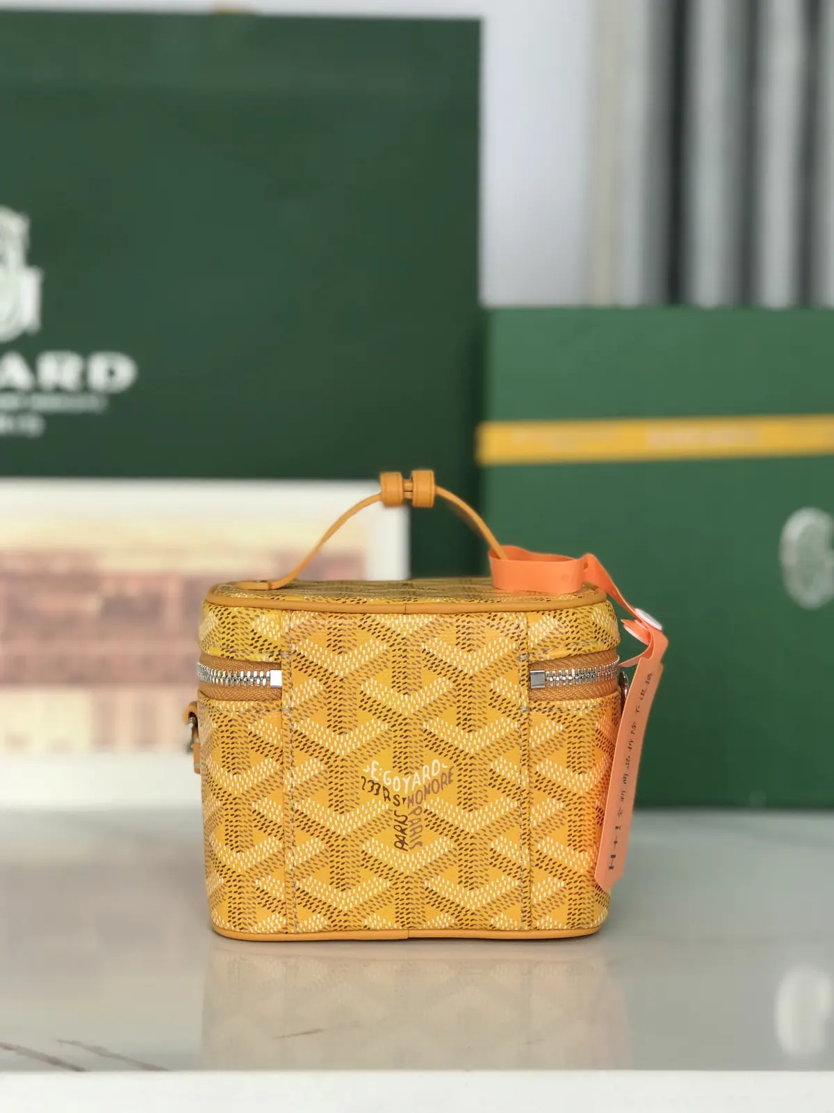Goyard Style Leather Crossbody Bag Lookbook Reference image 3
