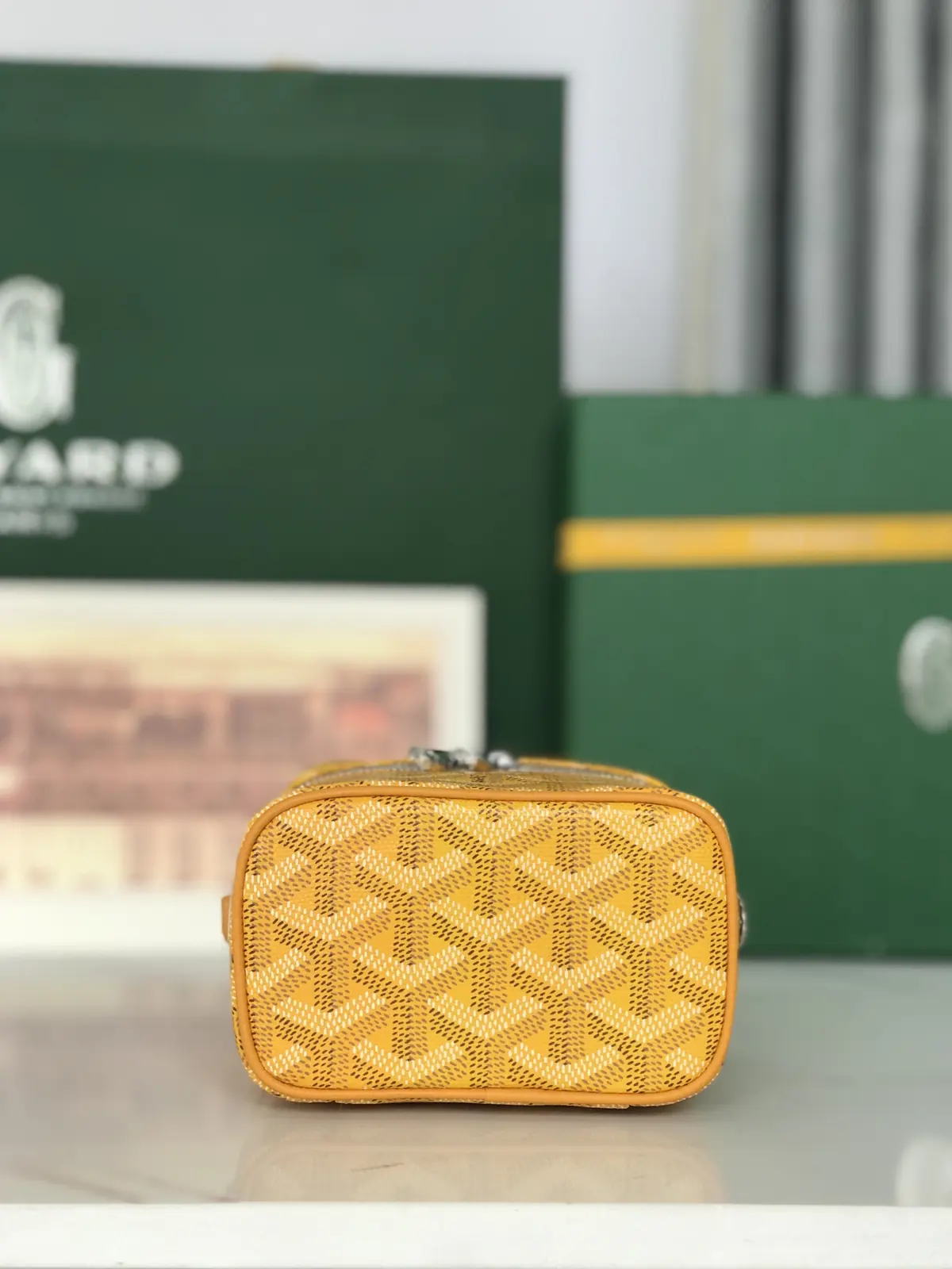 Goyard Style Leather Crossbody Bag Lookbook Reference image 4