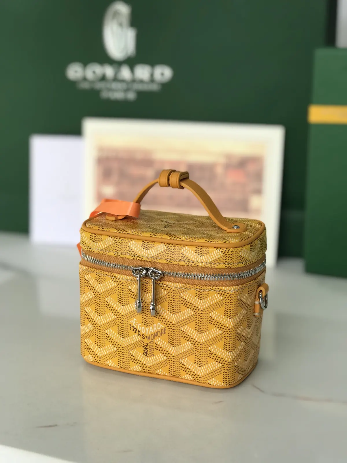 Goyard Style Leather Crossbody Bag Lookbook Reference image 5