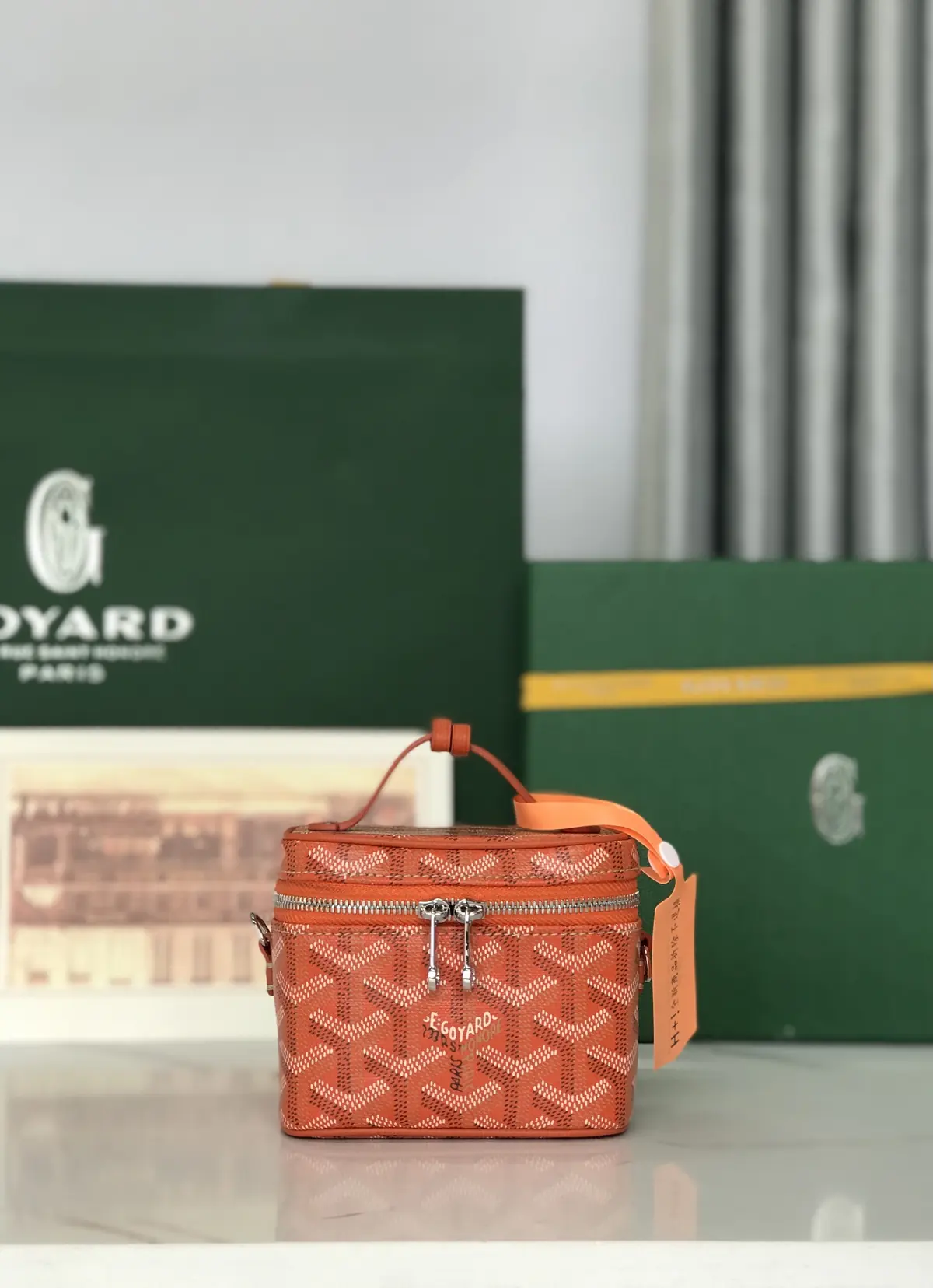 Goyard Style Leather Crossbody Bag Lookbook Reference image 1