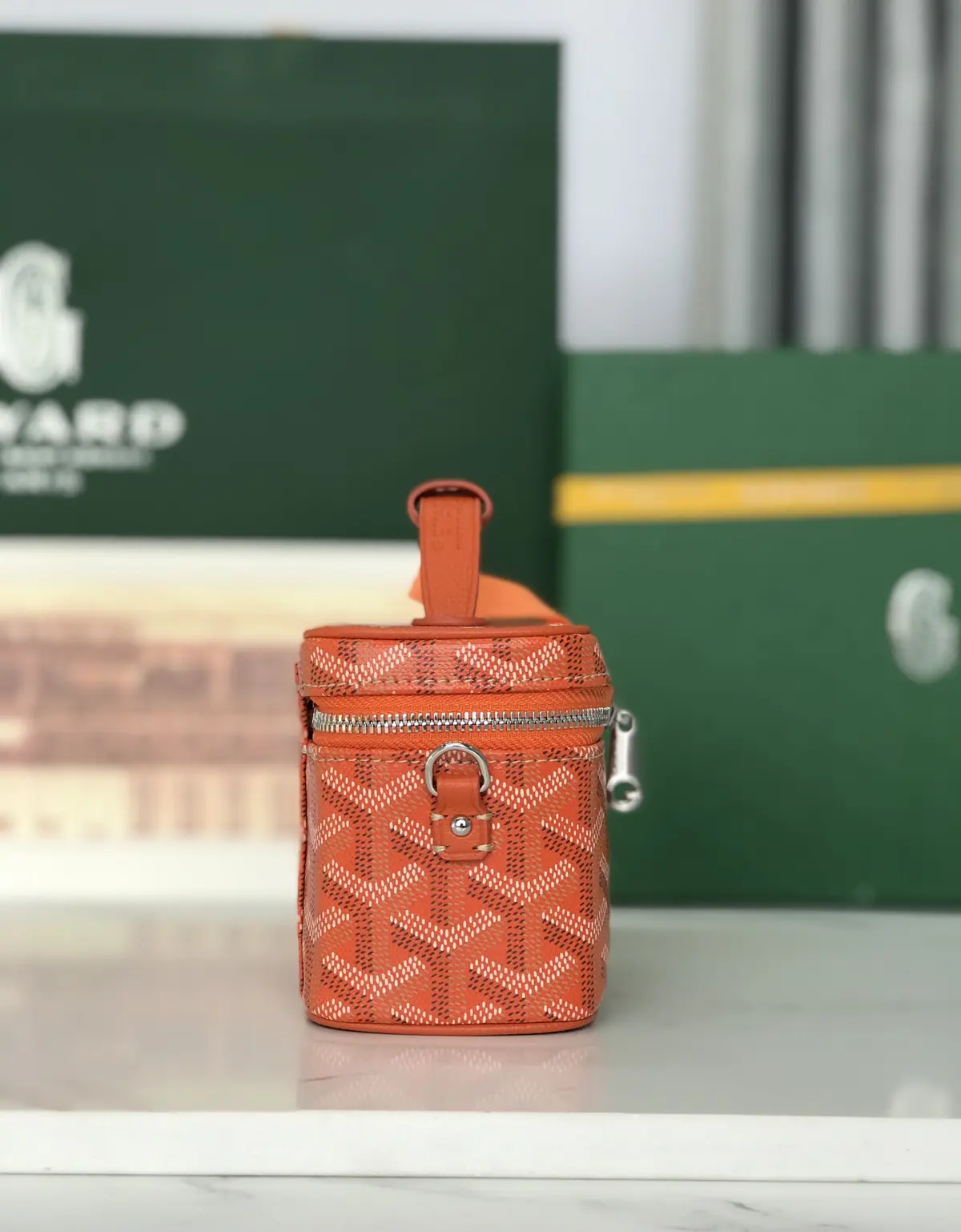 Goyard Style Leather Crossbody Bag Lookbook Reference image 2