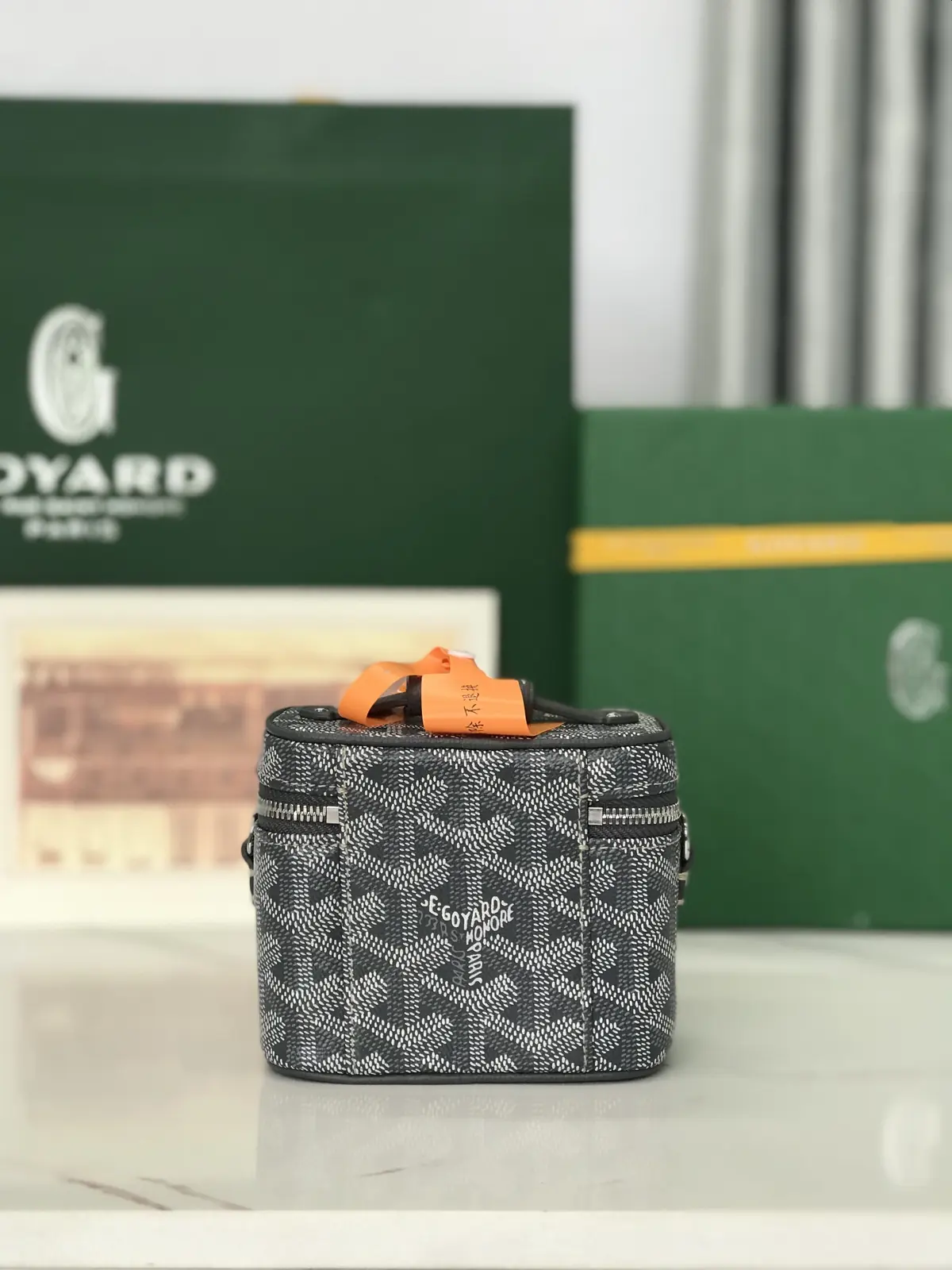 Goyard Style Leather Crossbody Bag Lookbook Reference image 3