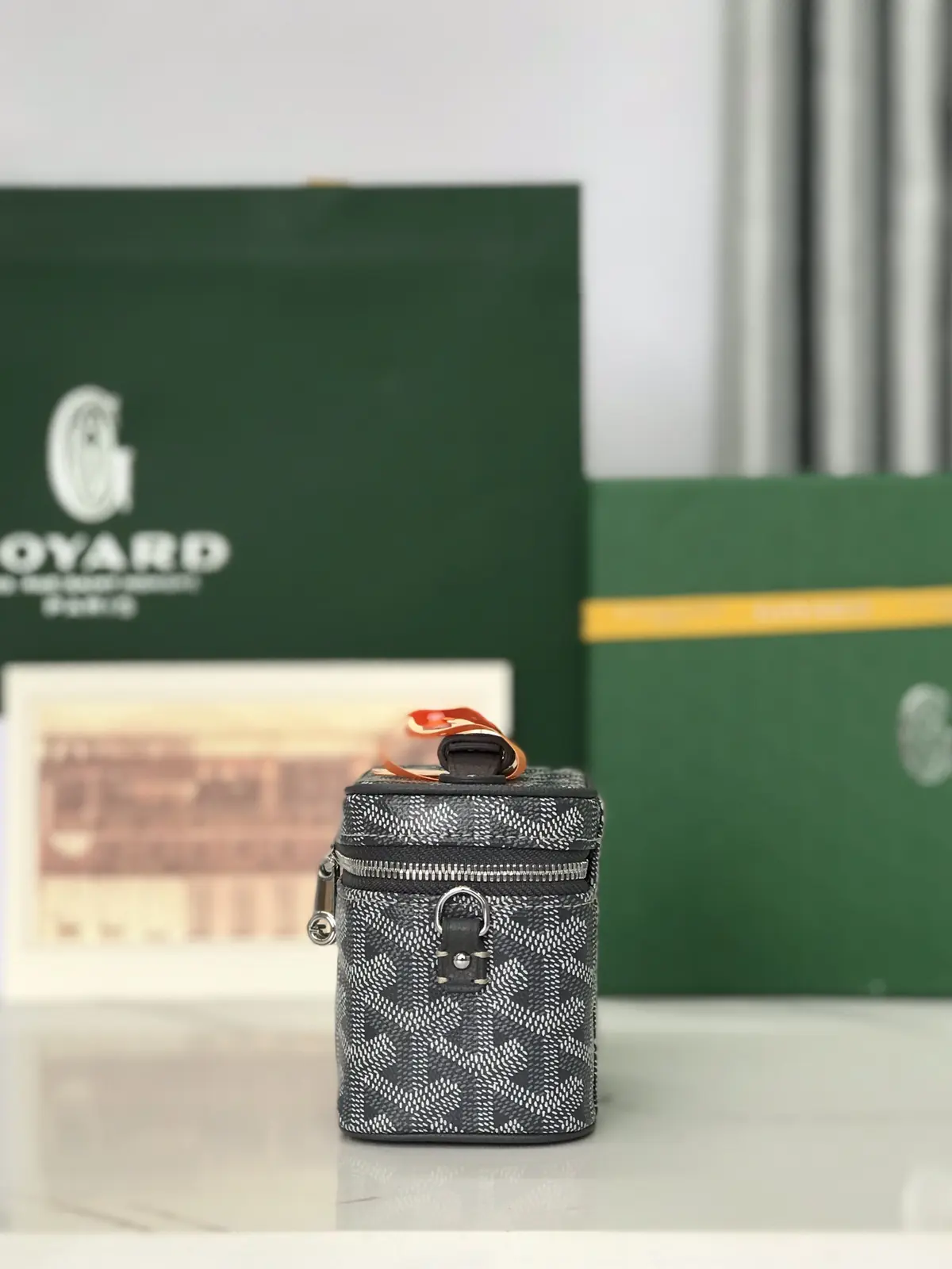 Goyard Style Leather Crossbody Bag Lookbook Reference image 4