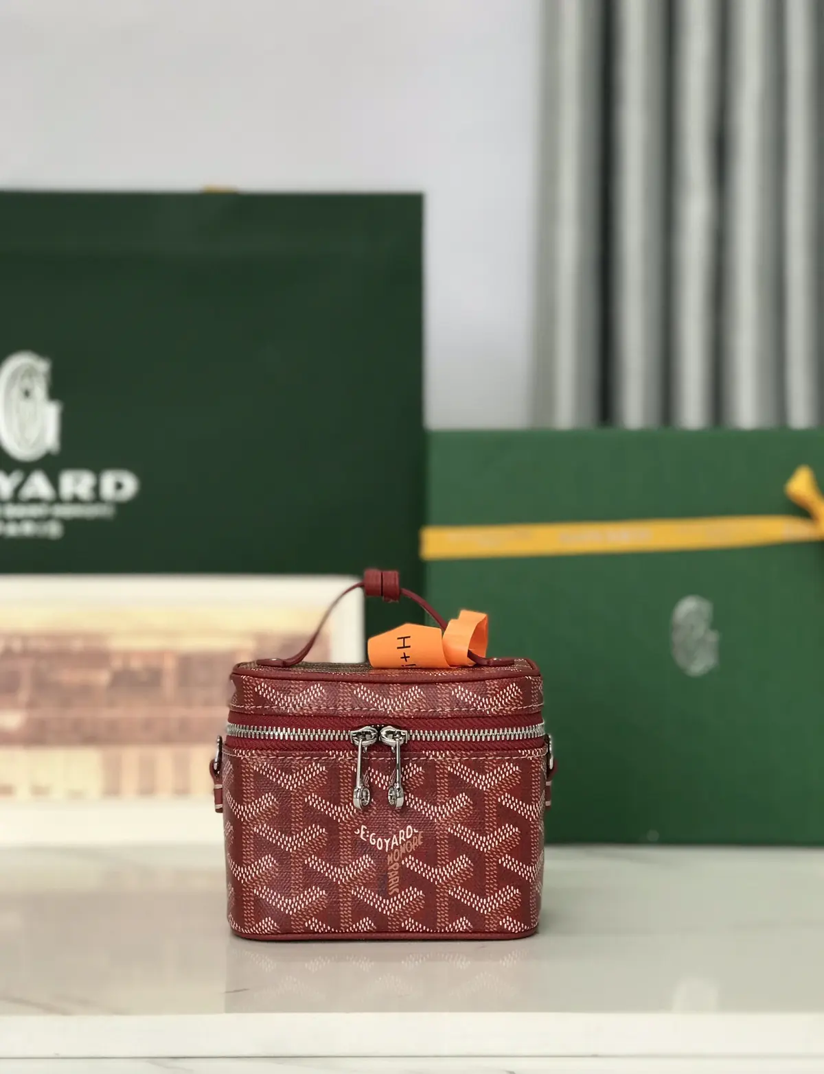 Goyard Style Leather Crossbody Bag Lookbook Reference image 1