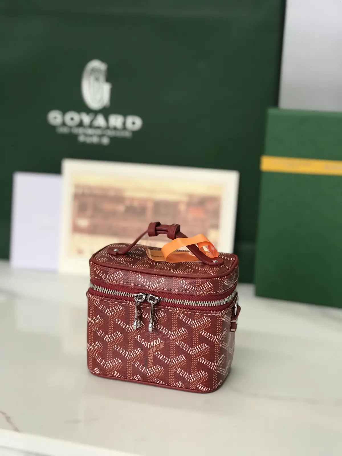 Goyard Style Leather Crossbody Bag Lookbook Reference image 5