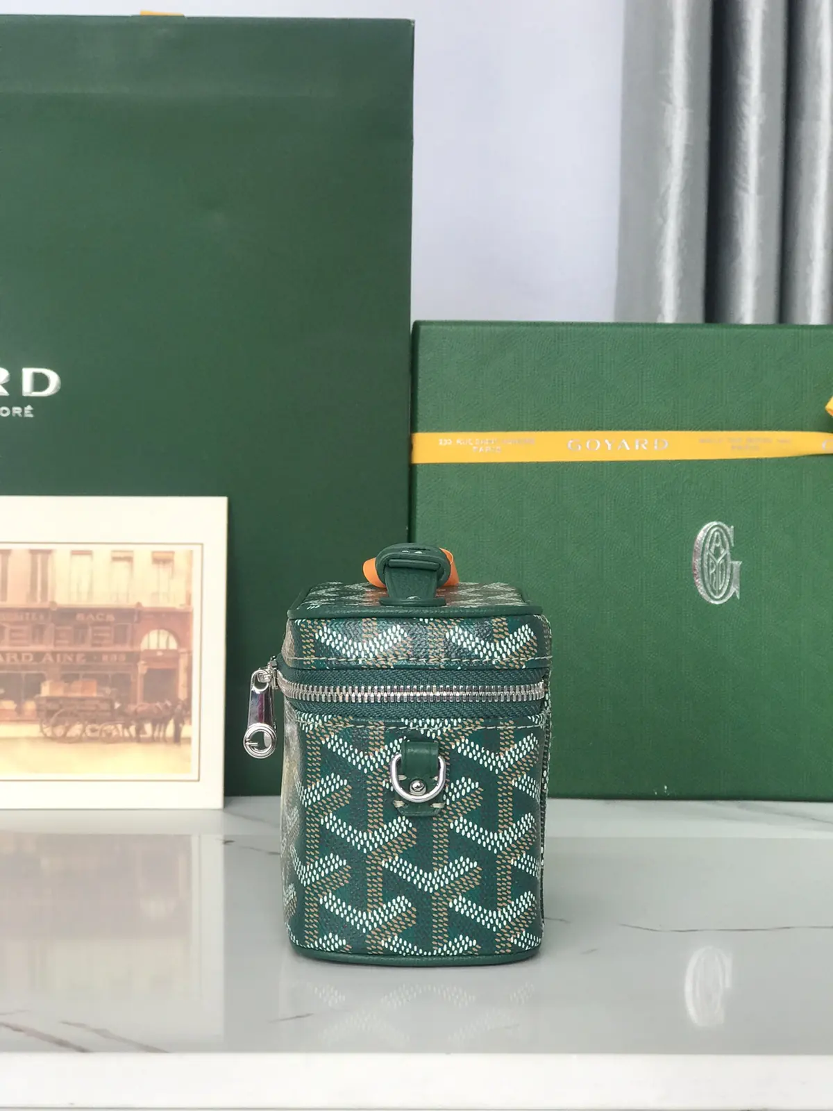 Goyard Style Leather Crossbody Bag Lookbook Reference image 2
