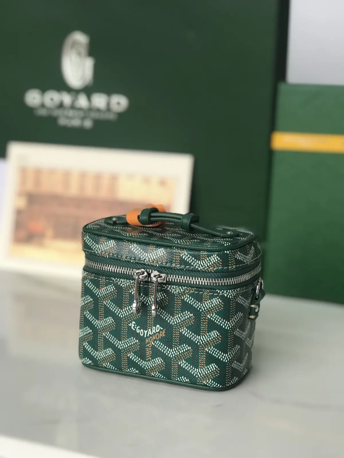 Goyard Style Leather Crossbody Bag Lookbook Reference image 5