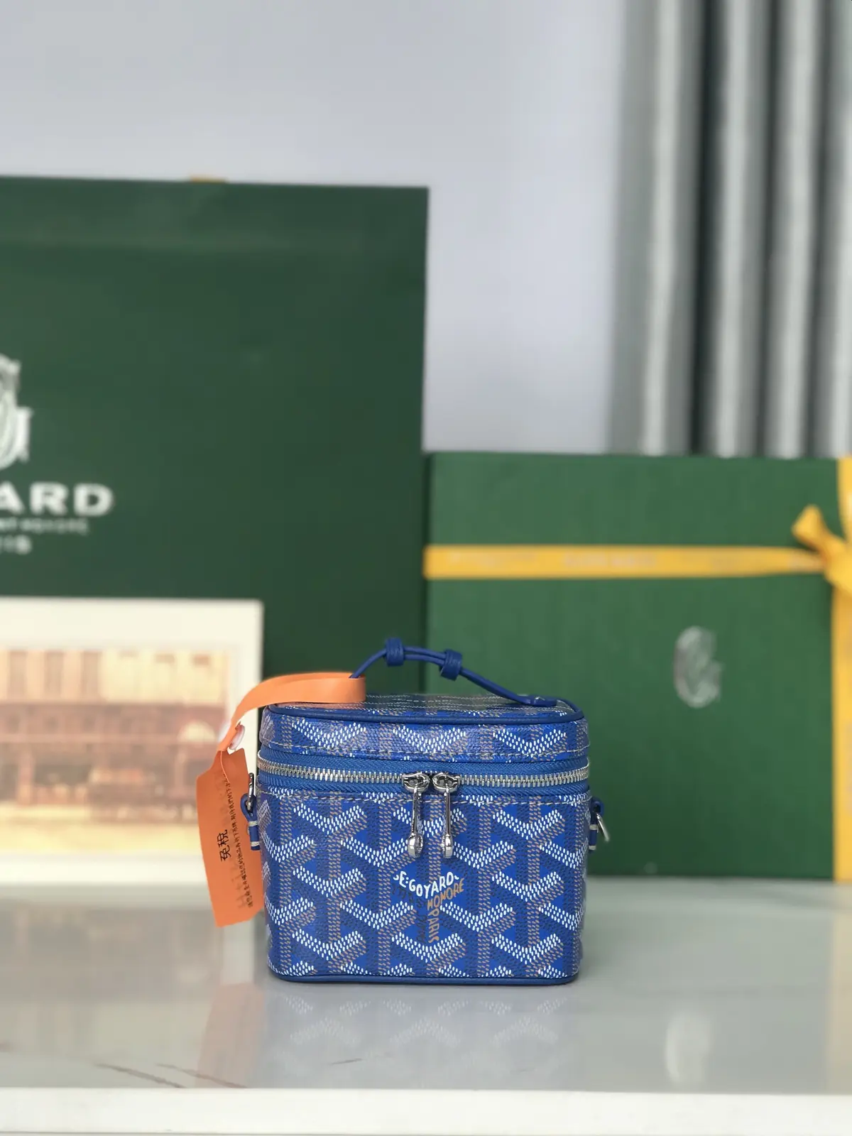 Goyard Style Leather Crossbody Bag Lookbook Reference image 1