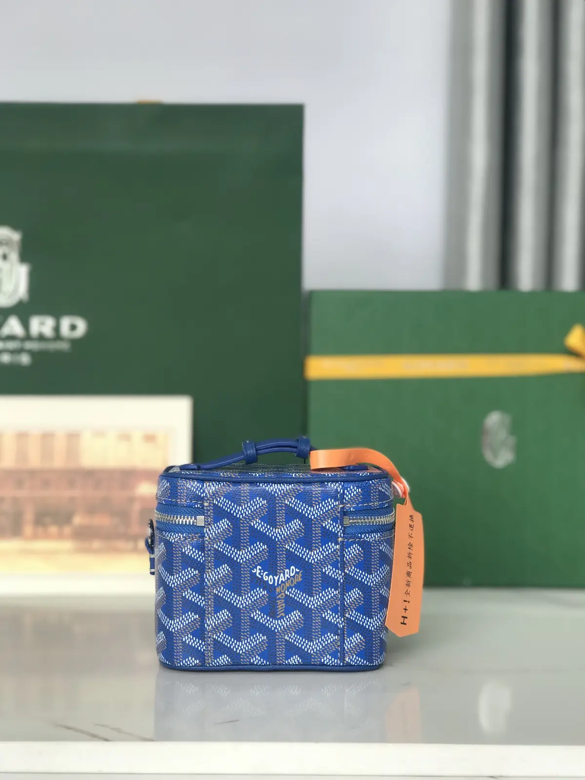 Goyard Style Leather Crossbody Bag Lookbook Reference image 3