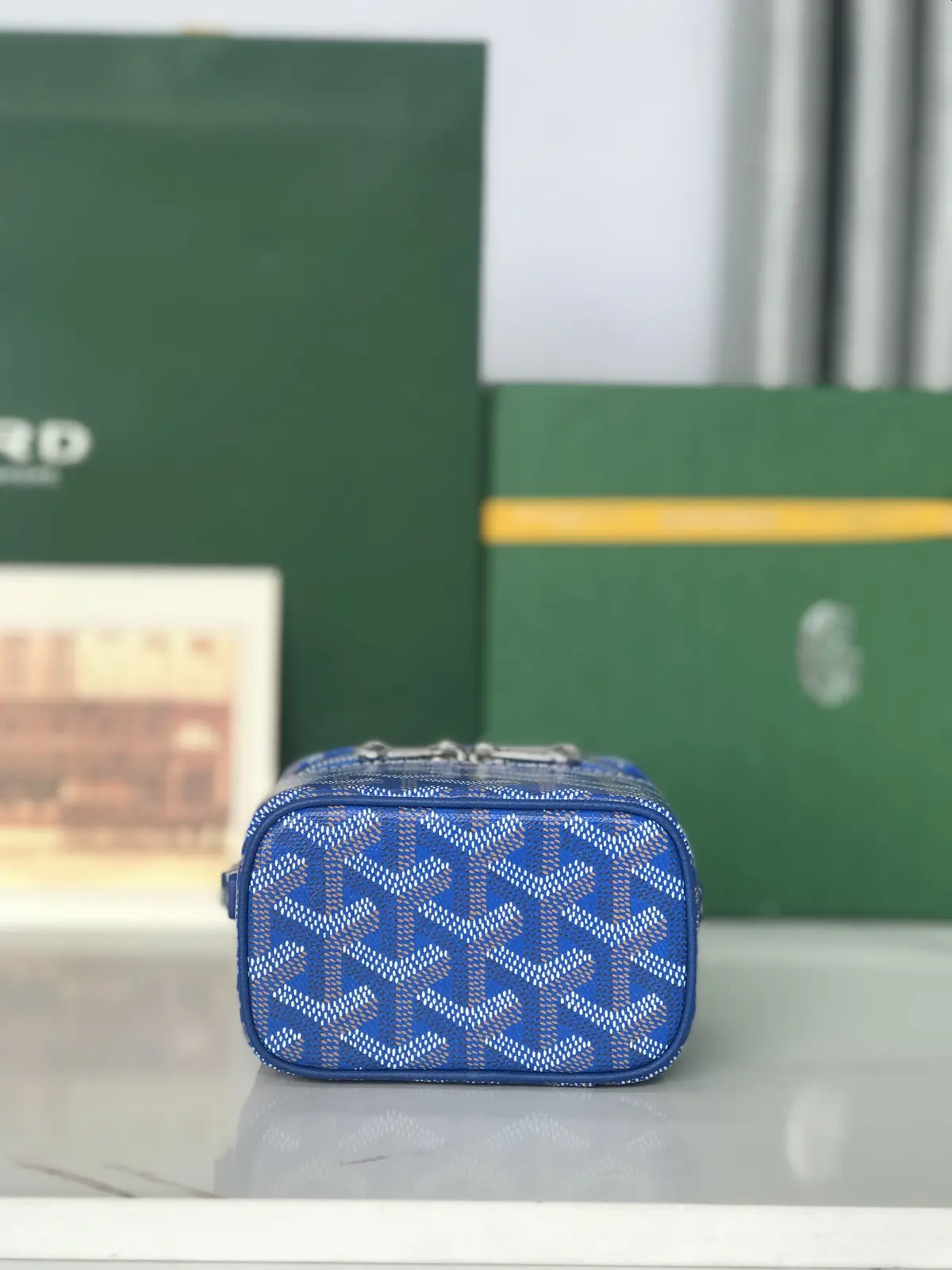 Goyard Style Leather Crossbody Bag Lookbook Reference image 4