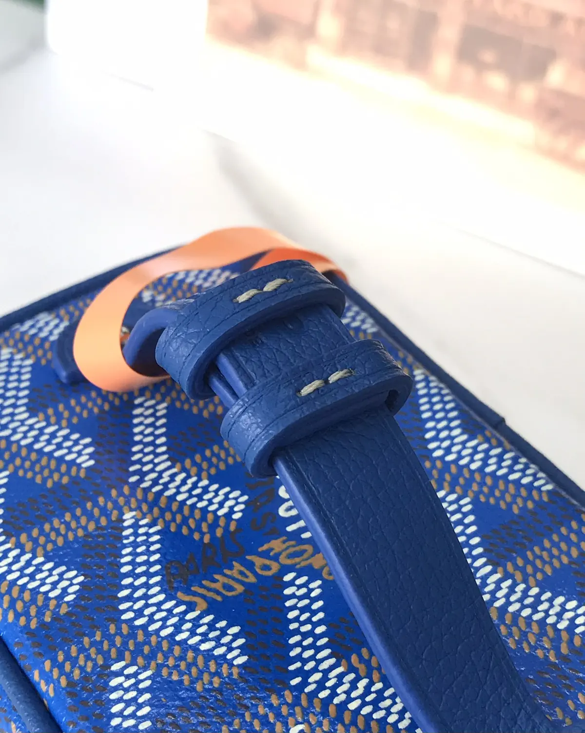 Goyard Style Leather Crossbody Bag Lookbook Reference image 6