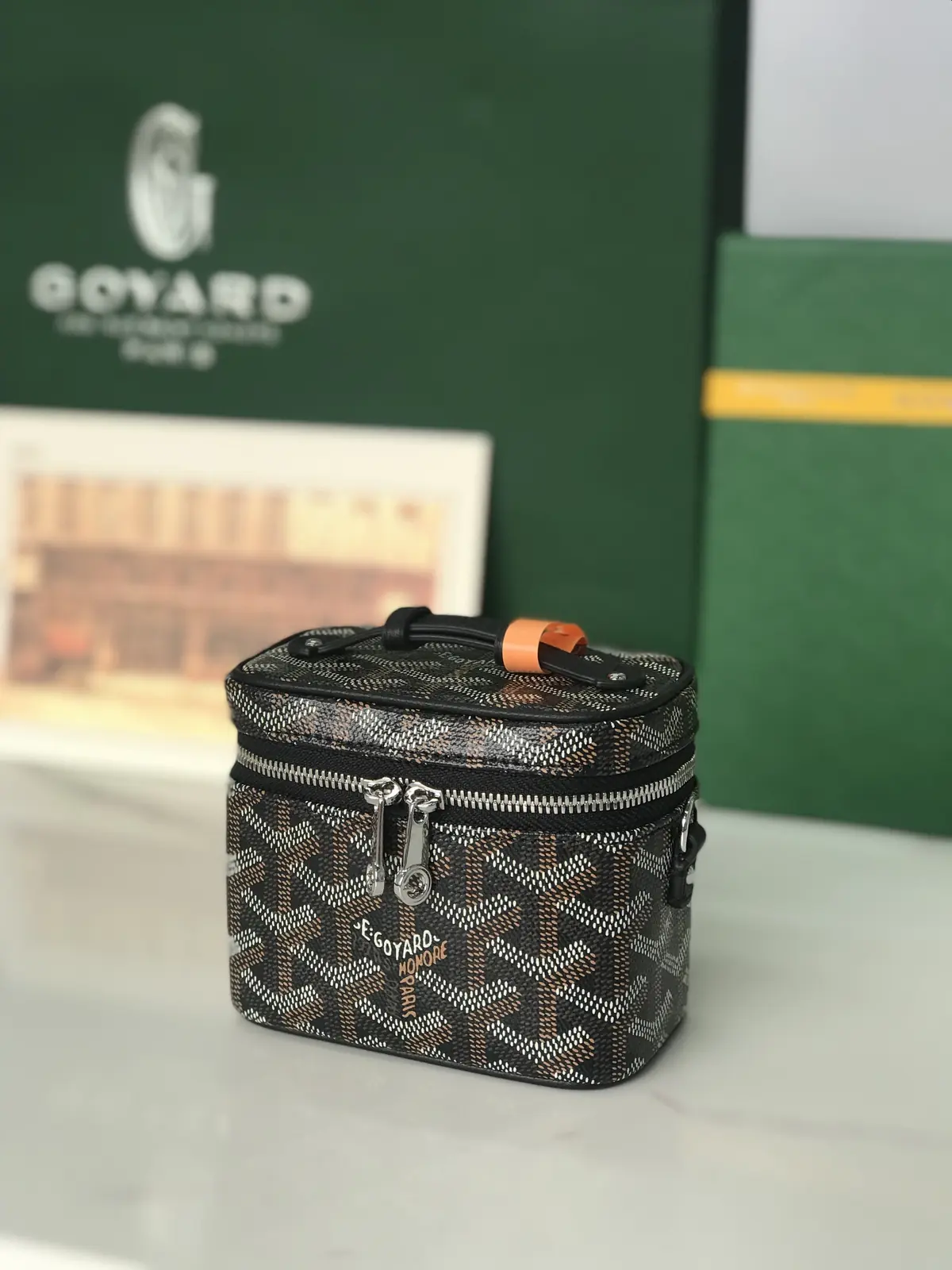 Goyard Style Leather Crossbody Bag Lookbook Reference image 5