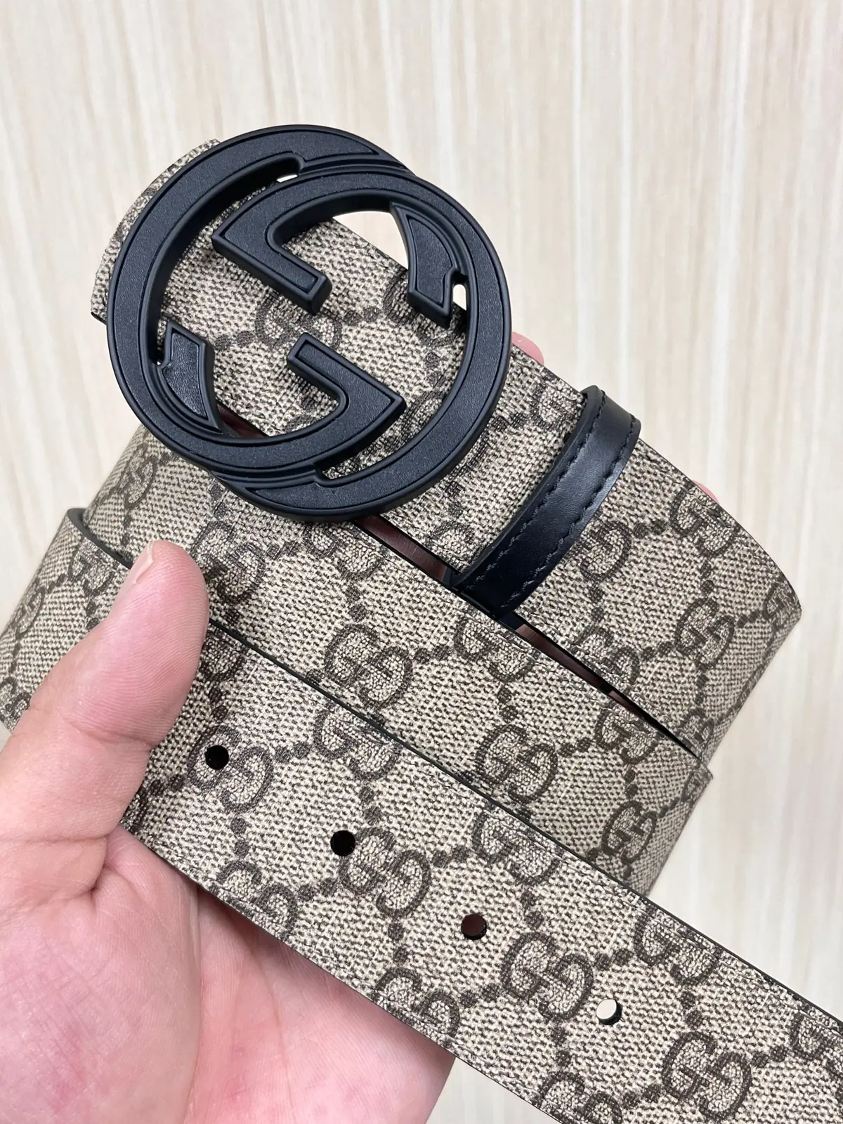Gucci Style Beige Leather Men's Belts Lookbook Reference image 2