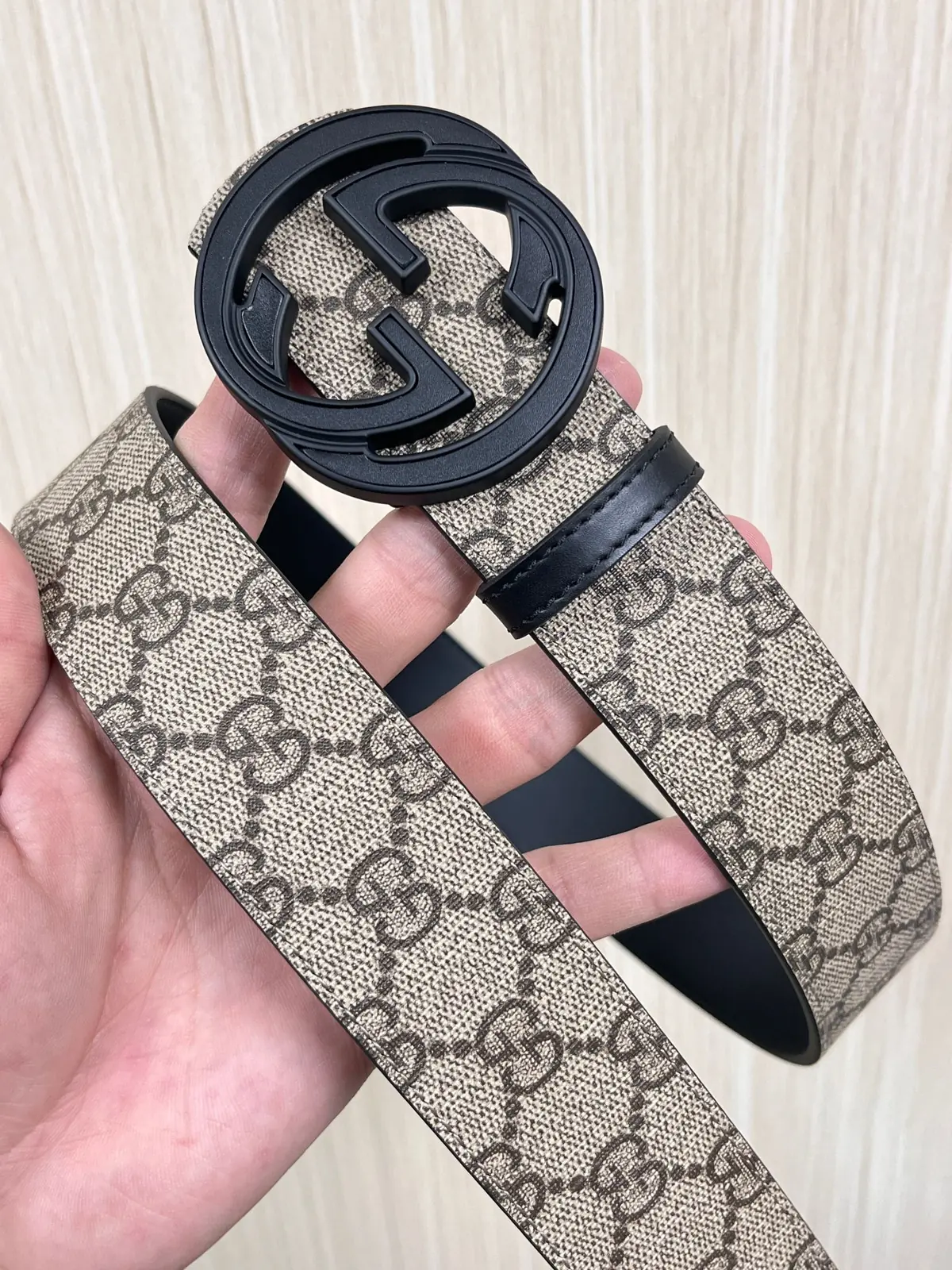 Gucci Style Beige Leather Men's Belts Lookbook Reference image 3