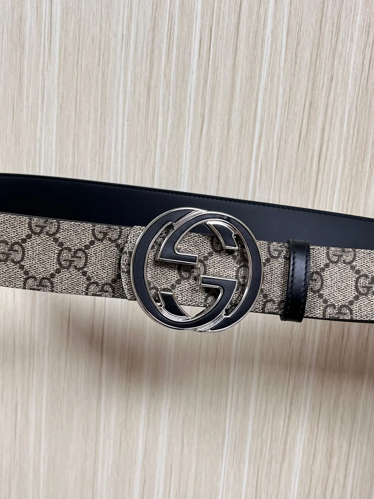 Gucci Style Beige Leather Men's Belts Lookbook Reference image 4